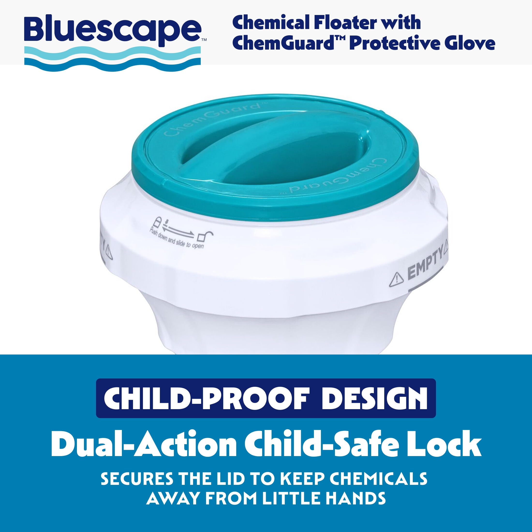 Bluescape Chemical Floater with ChemGuard Protective Glove, 1 pack
