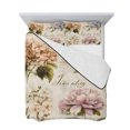 thumbnail image 7 of Spring Hydrangea Floral King Size Down Alternative Comforter, Lightweight Comforter Quilt Bedding Set with Pillow Shams Vintage Botanical Flowers All Seasons Bed Comforter Duvet Insert 96"x106", 7 of 7