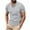 Gray, variant on UVEASISHA Big and Tall Henley Shirts for Men Waffle Knit Short Sleeve Summer T-Shirt Solid Casual Button V Neck Raglan Sleeves Tee Shirt Black L