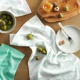 thumbnail image 2 of Martha Stewart Modern Waffle Kitchen Towel Set 6-Pack, Aqua Blue, 16"x28", 2 of 11