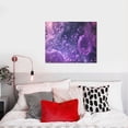 thumbnail image 4 of Kdxio Purple Bubble Abstract Art Pattern Canvas Wall Art for Living Room Wall Decor for Bedroom Bathroom Modern Framed Canvas Art Prints Ready to Hang,Horizontal, 4 of 6