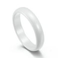 thumbnail image 6 of 4mm/6mm White/Black Ceramics Band Men Women's Wedding Engagement Ring Size 6-12, 6 of 9