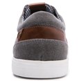 thumbnail image 5 of GLOBALWIN Men's Grey Fashion Sneakers Canvas Sneakers Casual Dress Shoes Size 9.5M, 5 of 7