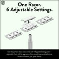 thumbnail image 3 of Rockwell Razors 6S Stainless Steel Adjustable Safety Razor for Men with 5 Razor Blades, Matte Silver, 3 of 8