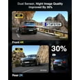 thumbnail image 6 of 4K+ Dash Cam Front and Rear, Dash Camera for  2 , 64GB Card Included, 5.8G/2.4G Dual WiFi, Built-in GPS, Night Vision, WDR, 170?Wide Angle, G-Sensor  Lock, 24H Parking, 6 of 7