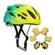 thumbnail image 4 of Casco de bicicleta para niños Casco de patinaje Cómodo con muñequeras y rodilleras Verde, 4 of 9