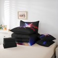 thumbnail image 6 of Manfei Cartoon Lightsaber Theme 7-Piece Bedding Comforter Set,Fashion Games King Bedding Sets,Red Purple Lightning Bed Sheets For Teens,Luxury Bedroom Decor Reversible, 6 of 8