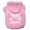 Light Pink, variant on Pet Dog Cat Hoodie Screen Printed, "Nerd Is The Word"