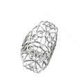 thumbnail image 4 of Wide Filigree Cross Heart Cutout Ring .925 Sterling Silver Band Jewelry Female Male Unisex Size 9, 4 of 4