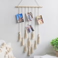 thumbnail image 4 of Exhibición De Fotos Para Colgar En La Pared Con Borlas Tejidas, Macramé Seguro Para Colgar En La Pared, Cuerda De Algodón Elegante Nórdica Para Postales, 4 of 7