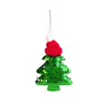 thumbnail image 2 of Fiudx Lazo Navideño de Lentejuelas, Diseño Festivo En Rojo, Verde y Dorado, Colgante Brillante, Decoración para Árbol o Coche, Elegante Amuleto Navideño, Tamaño 9 X 8 X 1 Cm, Material Cerámico., 2 of 6