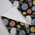 thumbnail image 3 of Cattle Skull Window Valances,Hand Drawn Retro Flowers Plant Valance Curtains for Kitchen Bathroom,Exotic Tribal Wildlife Animal Kitchen Window Curtains Over Sink 52" W X 18" L, 3 of 6