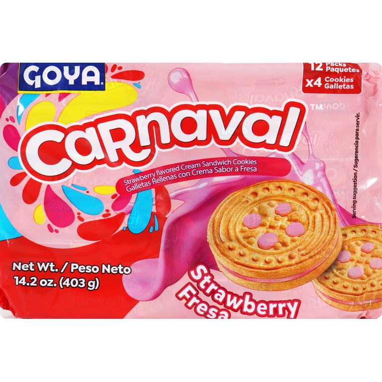 フレーバーズ　ストロベリーカーニバル GOYA CARNAVAL STRAWBERRY COOKIES 14.2 OZ - Walmart.com