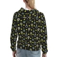thumbnail image 7 of Fotbe Tennis Rackets Pattern Womens Long Sleeve Hoodie, Pullover Hooded Sweatshirt, Kangaroo Pocket Hoodie with Eye-catching Drawstrings-Large, 7 of 7