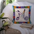 thumbnail image 3 of Carolines Treasures 8436-MPW1414 Beach and Seafood Decorative   Canvas Fabric Pillow 8436 14Hx14W multicolor, 3 of 4