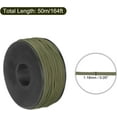 thumbnail image 2 of czcpp-1.18mm x 164 Feet Paracord Micro Cord Rope 100 LB Polyester Braided Cord Spool for Camping Outdoor Jewelry Bracelet, Olive Green, 2 of 4