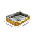 thumbnail image 5 of Warm Plush Pet Bed, All Season Dog Cat Bed with Waterproof Non-Slip Base, Cozy Arctic Velvet(D), 5 of 6