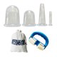 thumbnail image 2 of Juego de ventosas de silicona con ventosa de 4 piezas + rodillo de masaje, juego de terapia de ventosas al vacío para masaje facial y corporal para el tratamiento de la celulitis y la relajación muscular Ormromra 2035681-4, 2 of 8