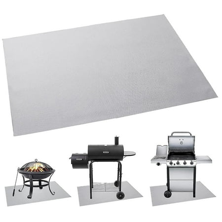 Rectangular Fire Pit Pad Grill Mats Deck Protector,portable Camping ...