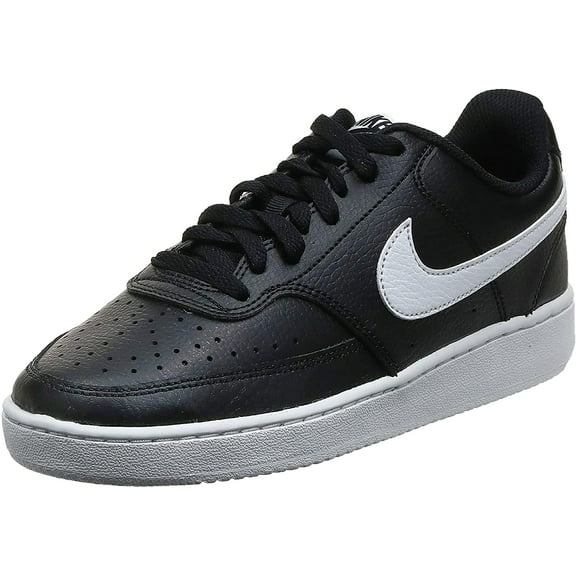 Nike Womens Court Vision Mid Sneaker 12 Black/White