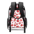 thumbnail image 2 of Kdxio Realistic Maple Leaf Clear Backpack, Transparent Bookbag for School for Women Men, Capacity Clear Bag for College, Travel, 2 of 7