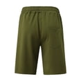 thumbnail image 6 of Hauaitttt Men's Casual Mid Waist Shorts Pant Solid Splice Pocket Knee Length Shorts Casual Loose Fashion Pant Short Pole Sweat Pants Casual Track Pants 42x29 Mens Pants Thrill Sweatpants Boy 9 10, 6 of 7