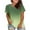 504_Green, variant on Dyfzdhu T Shirts for Women Floral Printed Plus Size Round Neck Short Sleeve T Shirt Women; Summer Loose Casual Top. Graphic Tees Black
