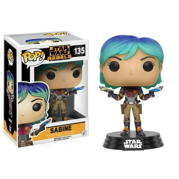 Funko Pop! Star Wars Rebels Sabine 135 Unmasked  (Authentic)  Protector