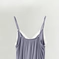thumbnail image 6 of Women's Lace Chemise Nightgown Soft Knit Comfortable Ruffle Hem Sleepshirt Summer Daily Loungewear Home Dress Gray Lightweight Cotton Dress XL, 6 of 9