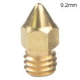 thumbnail image 1 of Piezas del cabezal de impresión del extrusor de boquilla de impresora 3D Reemplazo de filamento de 1,75 mm para Zortrax M200, latón de calibre 0,2 mm Sweethay EL000438-01, 1 of 2