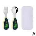 thumbnail image 4 of 304 Stainless Steel Baby Fork And Spoon Set With Soft Grip For Safe Self Feeding, 4 of 8
