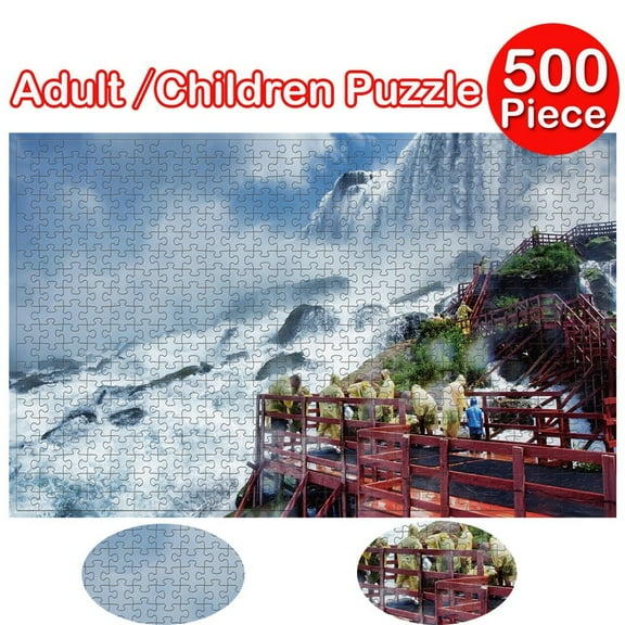 500-Piece Premium Art Puzzle - 18"x11" Snap-Fit Frameable Size for Ages 14 | Adult Challenging Gift Set multicolor