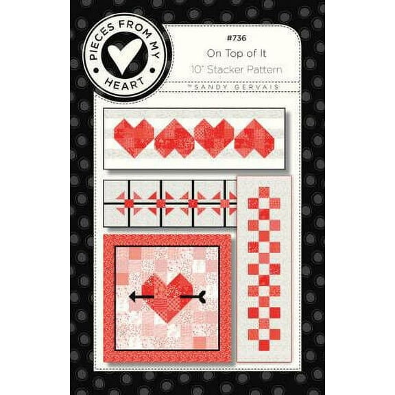 On Top of It Table Runner Using 10 Inch Squares by Pieces From My Heart