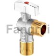 thumbnail image 5 of For 2pcs brass hot cold water inlet ball valve, 5 of 5