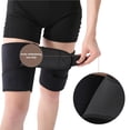 thumbnail image 3 of Ingle Ajustable Hombres Mujeres Compresión Deporte Muslo Cintura Wrap Correa Cadera Estabilidad Brace Protector Kearding OD009252-00, 3 of 7