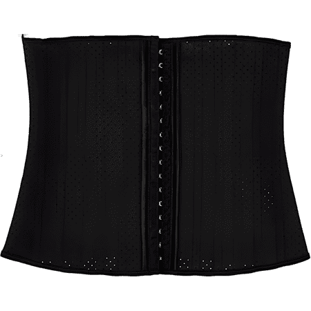 

Fowler Fitness 25 Steel Boned Waist Trimmer Corset Medium Large Black (30cm)
