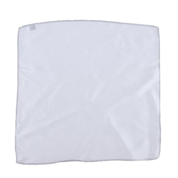 Pañuelos de seda para hombre y mujer, pañuelos de bolsillo para bodas y fiestas. Gris-plata