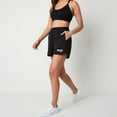 thumbnail image 4 of Reebok Womens French Terry Athletic Workout Shorts, Black, X-Large, 4 of 4