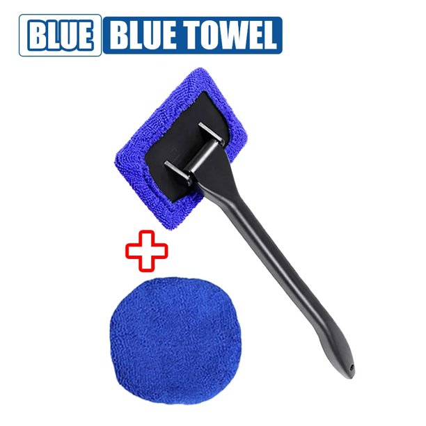 Kit de cepillo limpiador de ventanas de coche, herramienta de limpieza y lavado de parabrisas, limpiaparabrisas Interior de vidrio con mango largo, accesorios para coche