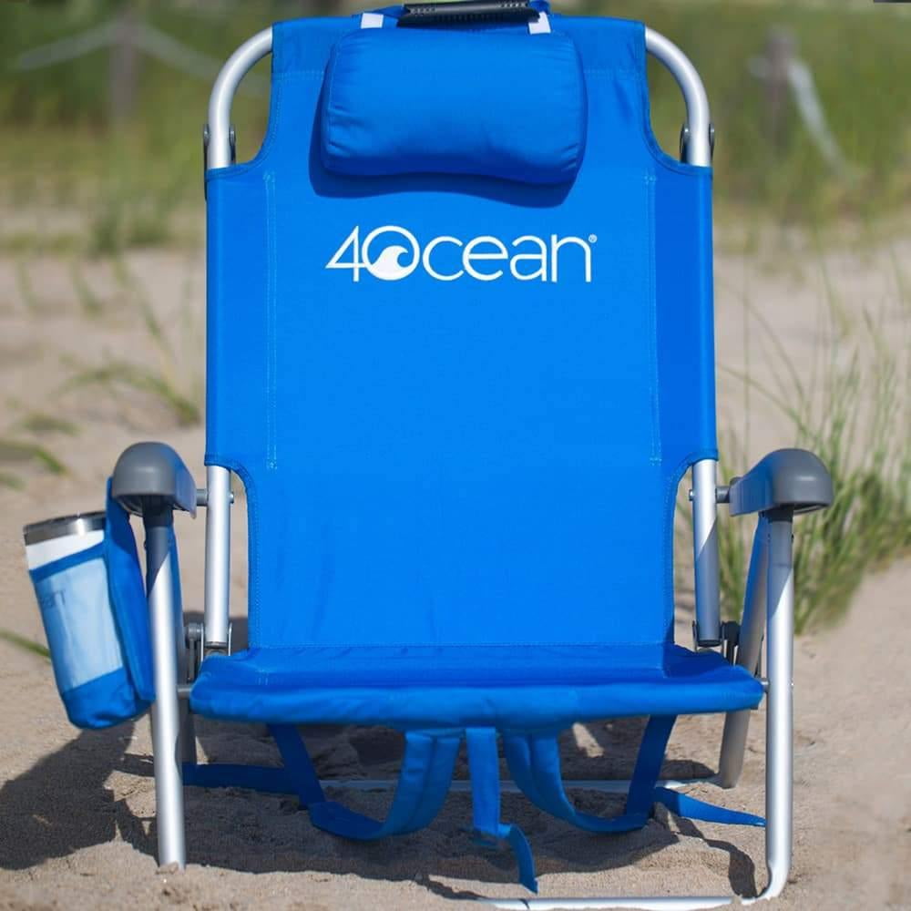 4Ocean Signature Folding Backpack Outdoor Beach Chair with Cooler