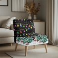 thumbnail image 3 of HELLHERO Christmas Lights Armless Accent Chair Protector, Dustproof Anti Scratch Armless Accent Chair Washable Cover for Hotel Home, 3 of 8