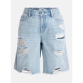 thumbnail image 5 of Madden NYC Women’s Distressed Cotton Jorts, Sizes XXS-XXL, 5 of 5