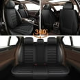 thumbnail image 5 of JIAMAOXIN Full Set Car Seat Covers, 5 Seats Fuax Leather Covers Protector for Honda Civic 2003-2024 (5 Seats, Black), 5 of 5