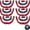 6Pack-Bunting-1.5x3Ft, variant on 1.5x3 Ft American Bunting Flag Memorial Day USA Patriotic Pleated Half Fan Bunting with Embroidered Star Outside Porch Veterans Day Decoration 4th of July Red White & Blue Independence Day Bunting