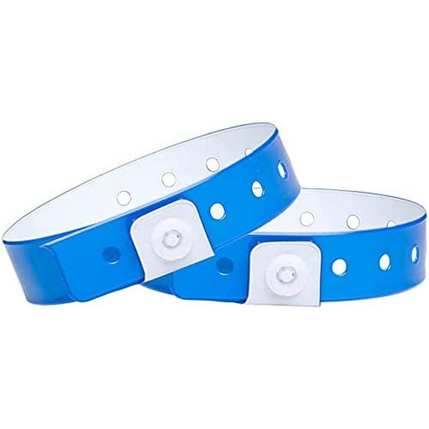 Ouchan Neon Vinyl Wristbands - 100 Pack Plastic Wristbands for Party Events - Walmart.com