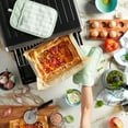 thumbnail image 7 of KitchenAid Gingham Pot Holder 2-Pack Set, Pistachio, 7"x10", 7 of 7