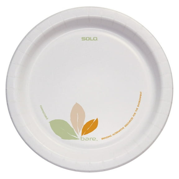 Solo® Bare™ Plates, 8 1/2", Pack Of 125