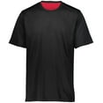 thumbnail image 3 of Augusta Sportswear XXS Boys Short Sleeve Mesh Reversible Jersey Black/Scarlet 1603, 3 of 7