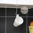 thumbnail image 5 of Under Cabinet Banana Hook, Metal Banana Hanger Under Cabinet Hook, Metal Banana Holder Stand for Hanging Bananas or Kitchen Utensil, Foldable, Sticky Banana Hook, Keeps Bananas Fresh(1PC,White), 5 of 9