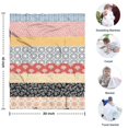 thumbnail image 4 of Colorful Geometric Striped Pattern Blanket,Comfortable Soft Flannel Throw Blanket,All Season,Warm Lightweight Blankets for Sofa Bed Couch Living Room Chair,30"x40", 4 of 4